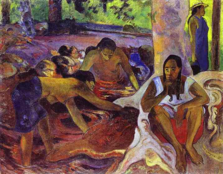 The fisherwomen of Tahiti by Paul Gauguin — Oil Painting Reproduction