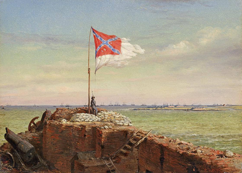 The Flag of Sumter, Oct. 20, 1863 by Conrad Wise Chapman — Oil Painting Reproduction