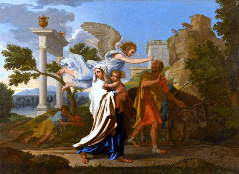 The Flight into Egypt by Nicolas Poussin, Oil Painting Reproduction