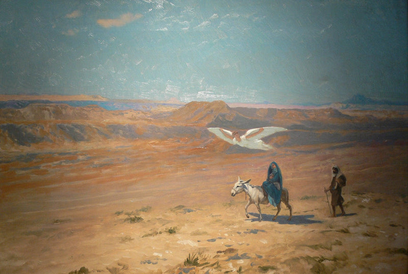 The Flight into Egypt by Jean-Leon Gerome — Oil Painting Reproduction