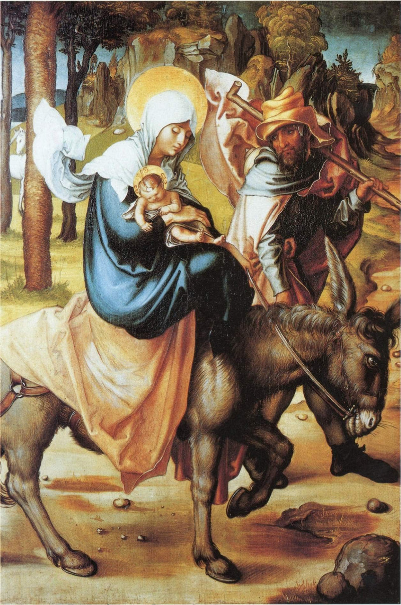 The flight to Egypt Softwood by Albrecht Durer — Oil Painting Reproduction