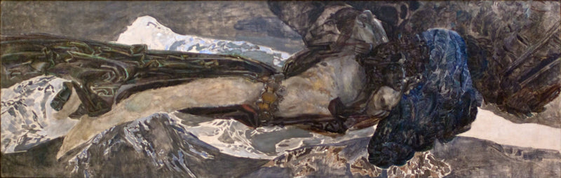 The Flying Demon by Mikhail Vrubel, Oil Painting Reproduction