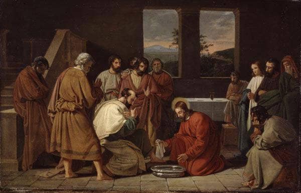 The Footwashing by Ditlev Blunck — Oil Painting Reproduction