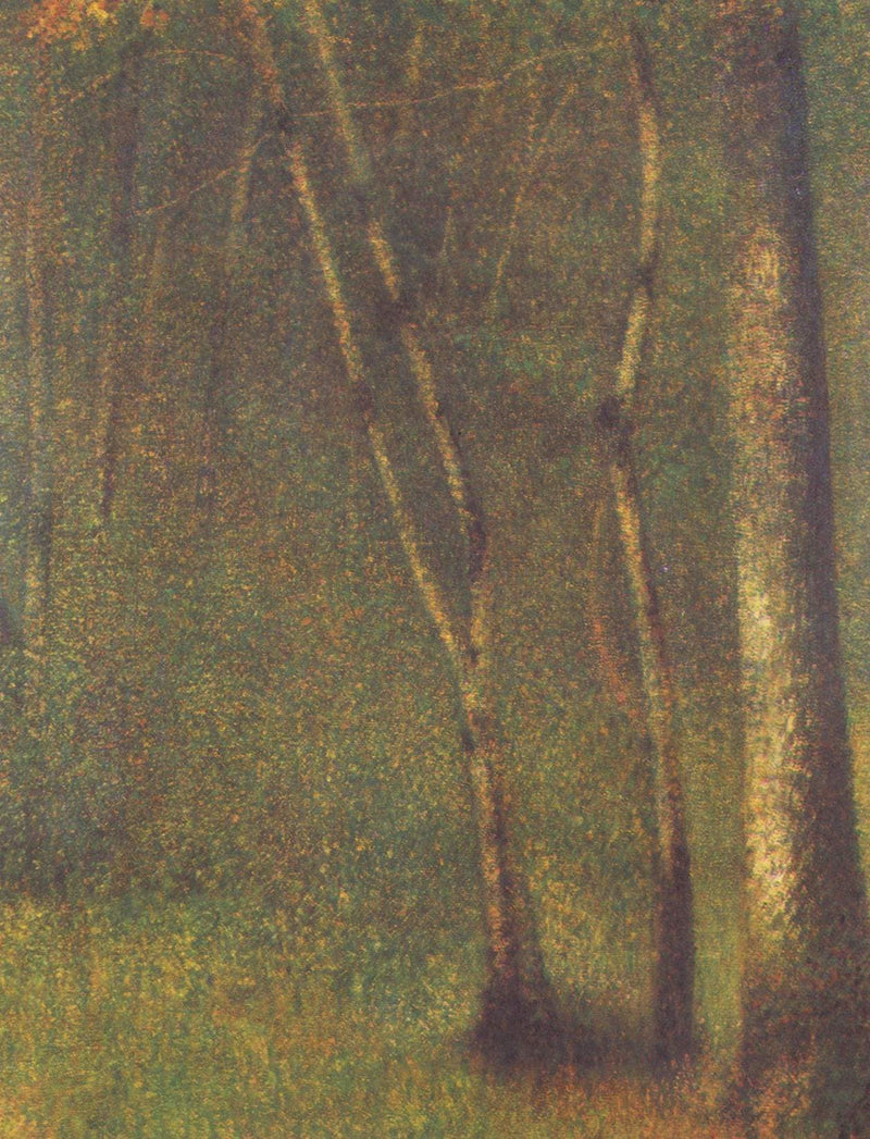 The Forest at Pontaubert by Georges Seurat — Oil Painting Reproduction