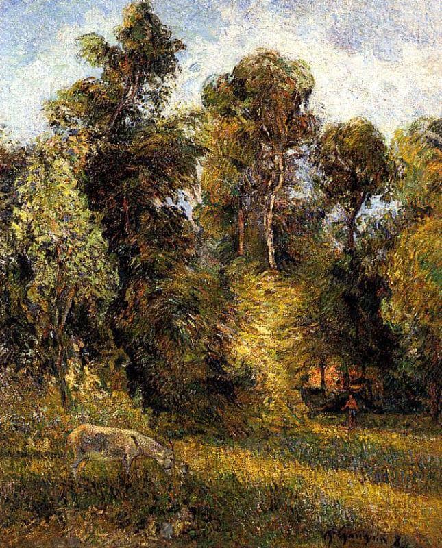 The Forest Edge by Paul Gauguin — Oil Painting Reproduction