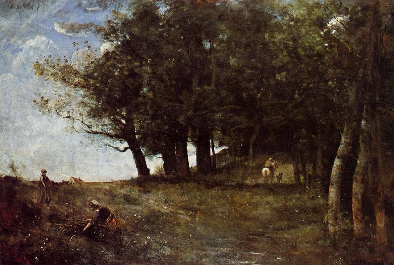 The Forestry Workers by Camille Corot — Oil Painting Reproduction