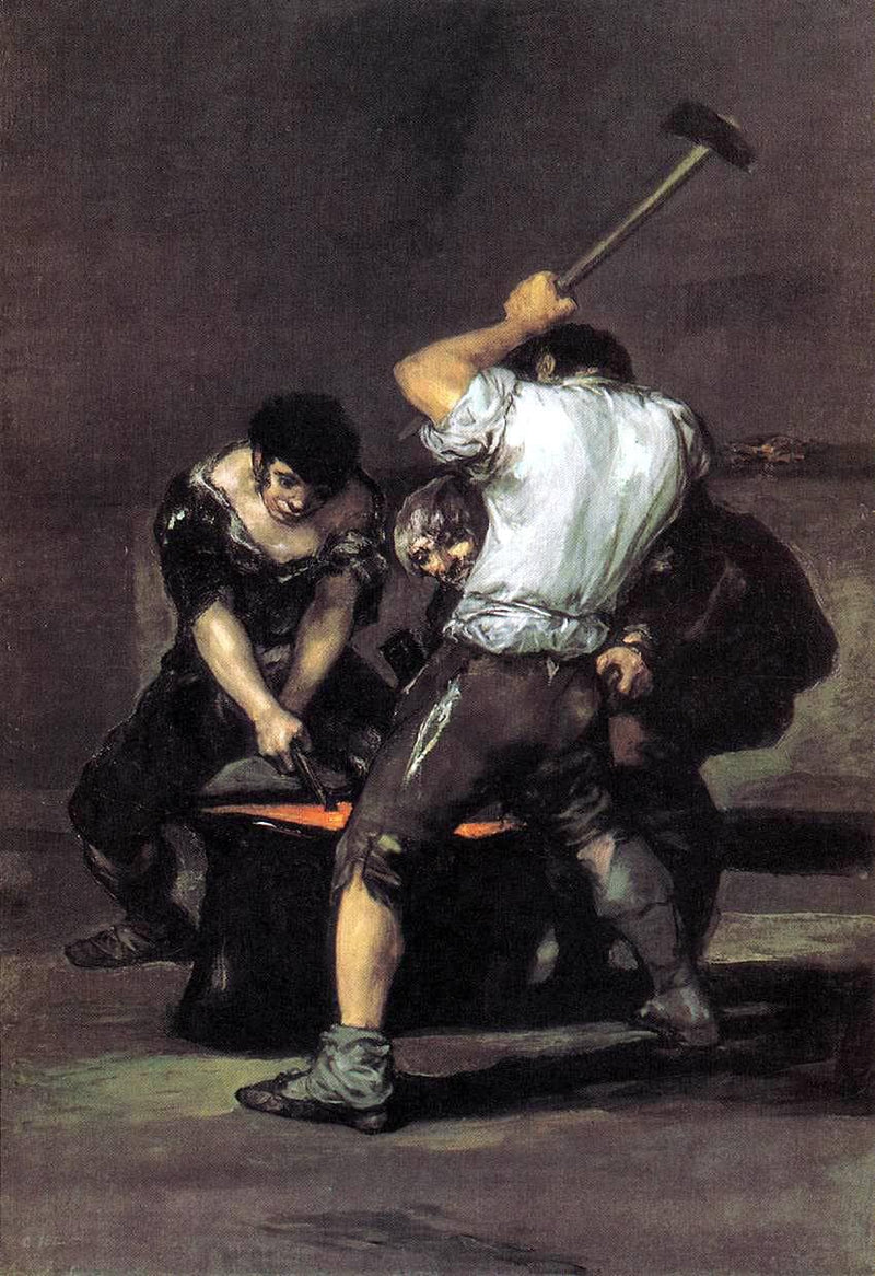 The Forge by Francisco Goya — Oil Painting Reproduction
