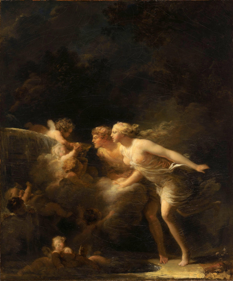 The Fountain of Love by Jean-Honore Fragonard — Oil Painting Reproduction