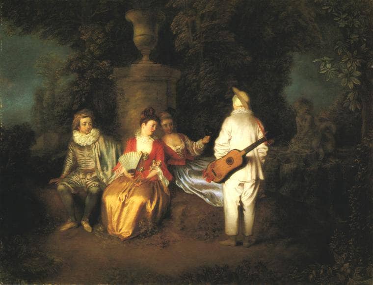 The Foursome by Antoine Watteau — Oil Painting Reproduction