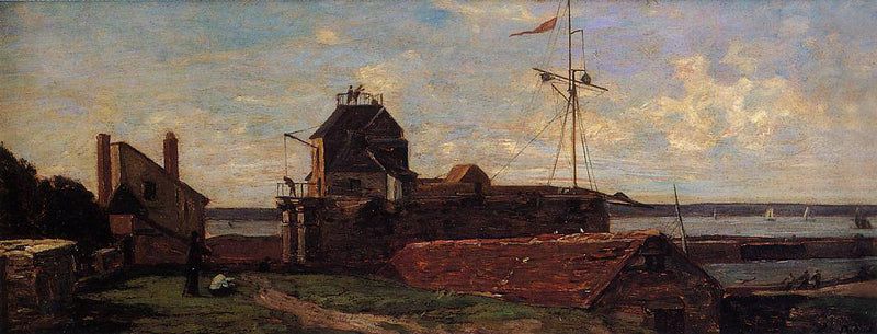 The Francois Ier Tower at Le Havre by Eugene Boudin, Oil Painting Reproduction
