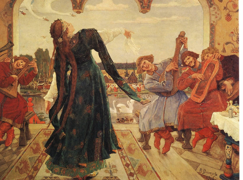 The Frog Tsarevna by Viktor Vasnetsov — Oil Painting Reproduction