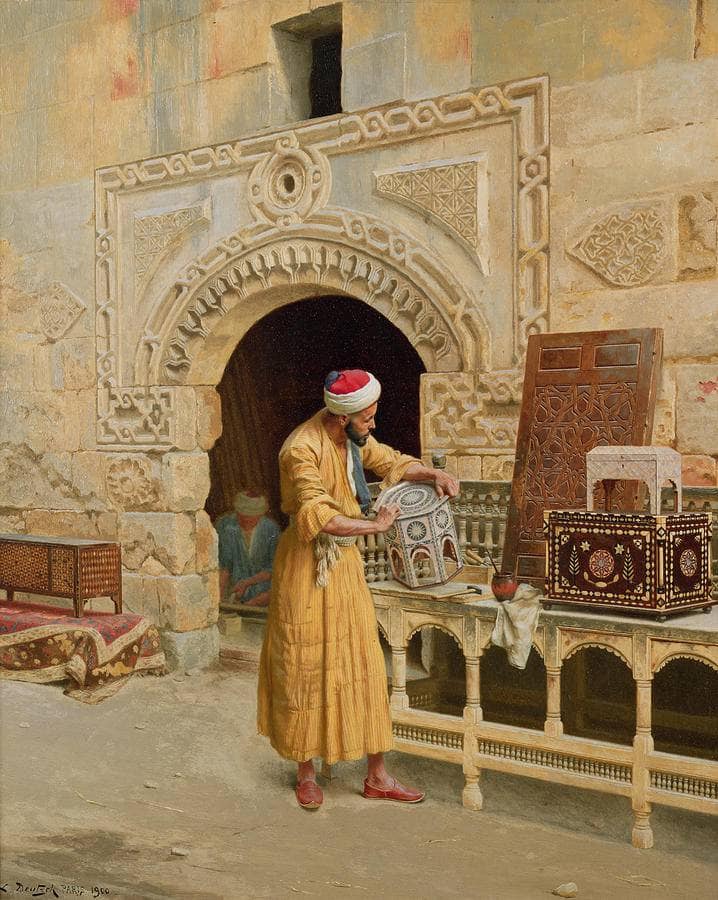 The Furniture Maker by Ludwig Deutsch — Oil Painting Reproduction
