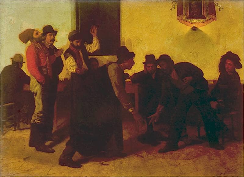 The Game of Morra by Aleksander Gierymski — Oil Painting Reproduction