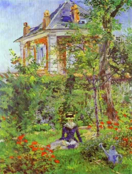 The Garden at Bellevue by Edouard Manet — Oil Painting Reproduction
