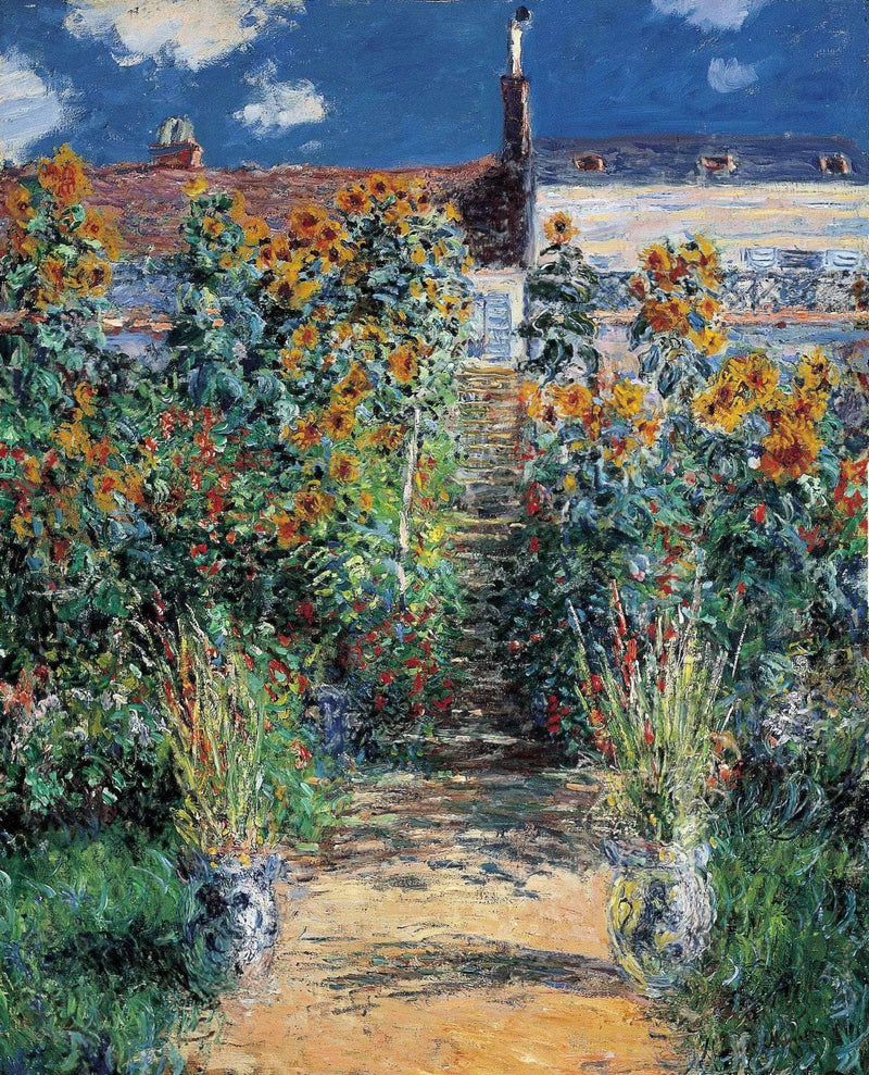 The Garden at Vetheuil by Claude Monet — Oil Painting Reproduction