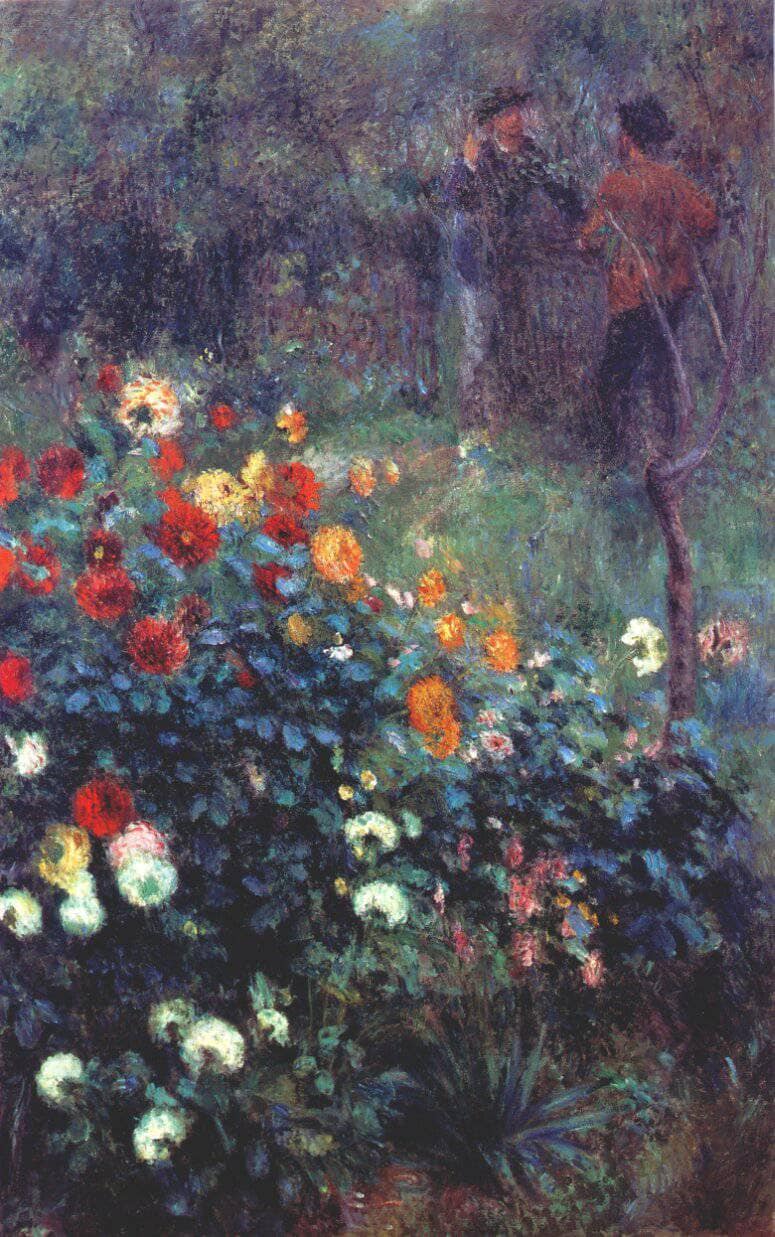 The Garden In The Rue Cortot At Montmartre by Pierre-Auguste Renoir — Oil Painting Reproduction