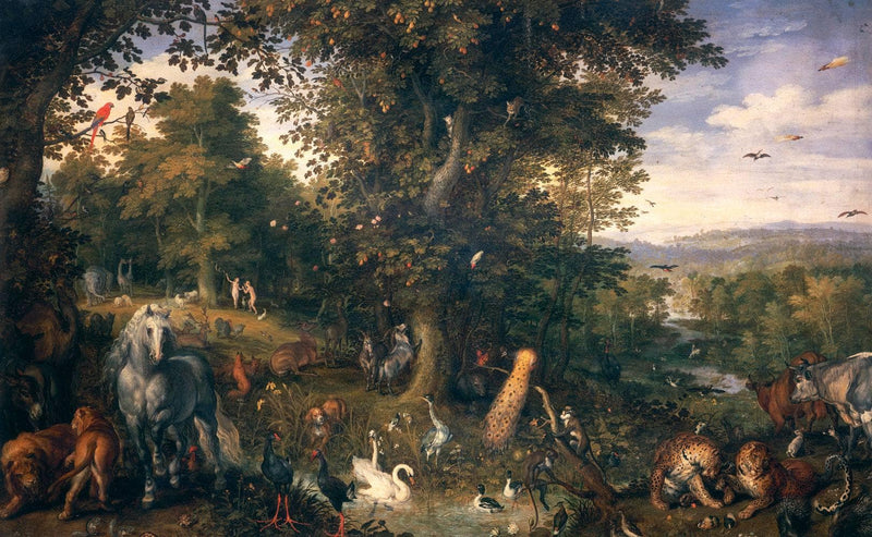 The Garden of Eden with the Fall of Man by Jan Brueghel the Elder — Oil Painting Reproduction