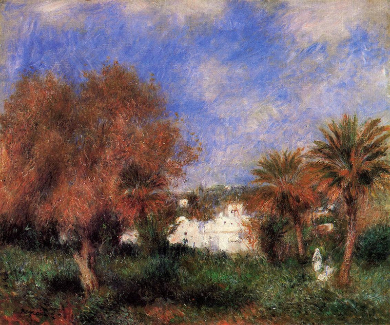 The Garden of Essai in Algiers by Pierre-Auguste Renoir — Oil Painting Reproduction