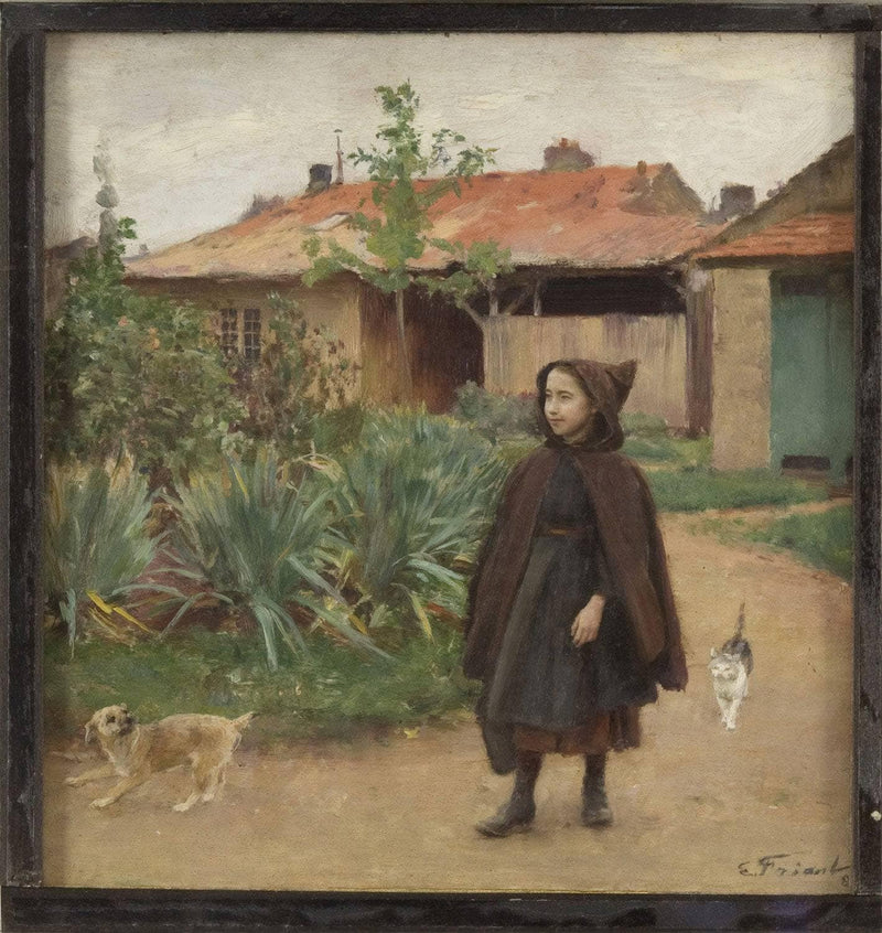 The Garden Walk by Émile Friant — Oil Painting Reproduction
