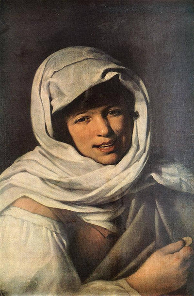 The Girl with a Coin (Girl of Galicia) in study