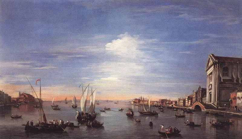 The Giudecca Canal with the Zattere by Francesco Guardi — Oil Painting Reproduction