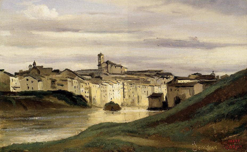 The goatherd of Genzano by Camille Corot — Oil Painting Reproduction
