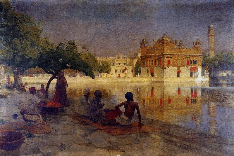 The Golden Temple, Amritsar by Edwin Lord Weeks — Oil Painting Reproduction