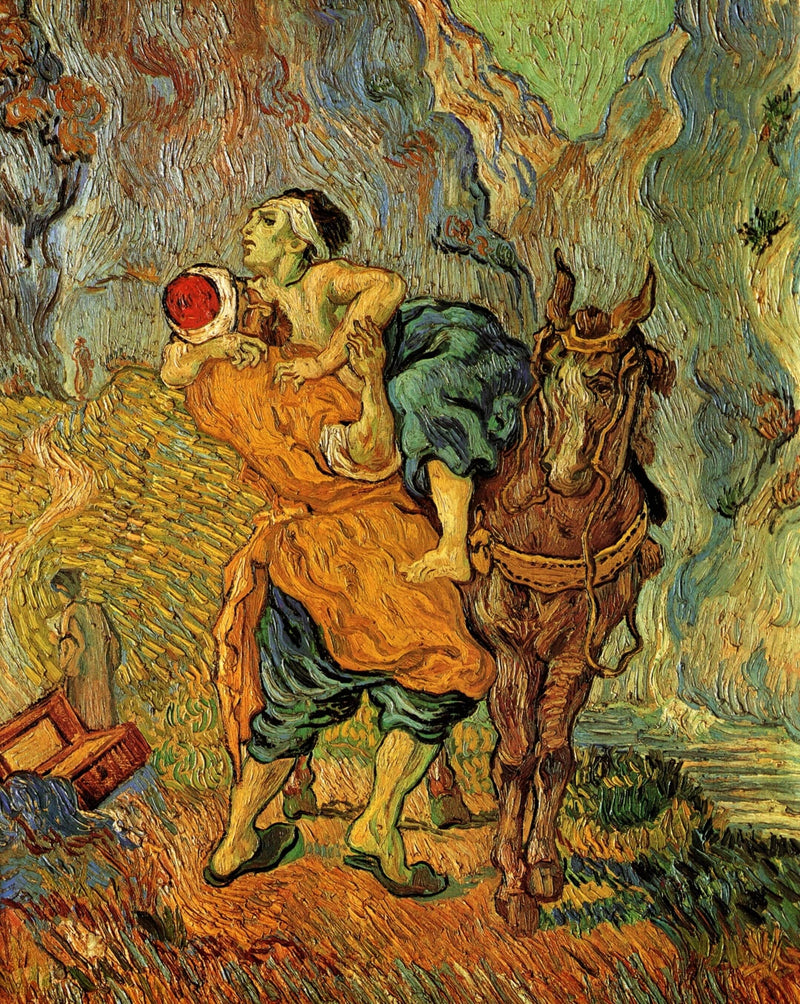 The Good Samaritan, after Delacroix by Vincent van Gogh — Oil Painting Reproduction