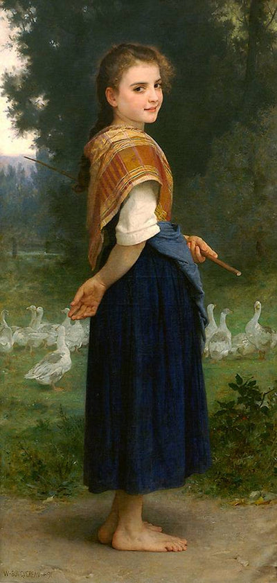 The Goose Girl in hallway