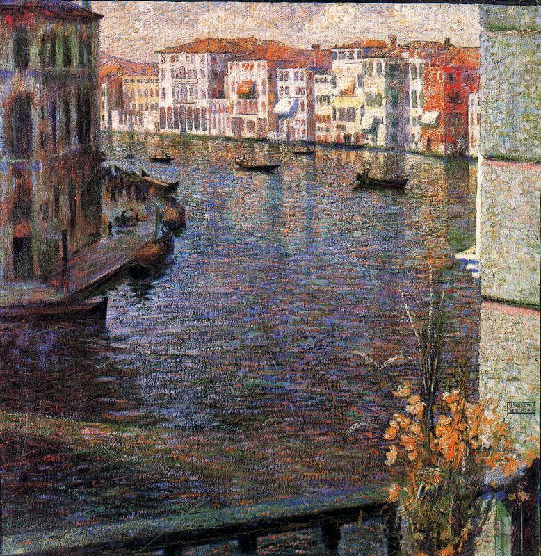 The Grand Canal in Venice by Umberto Boccioni — Oil Painting Reproduction