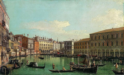 The Grand Canal, Venice, Looking South toward the Rialto Bridge in home office