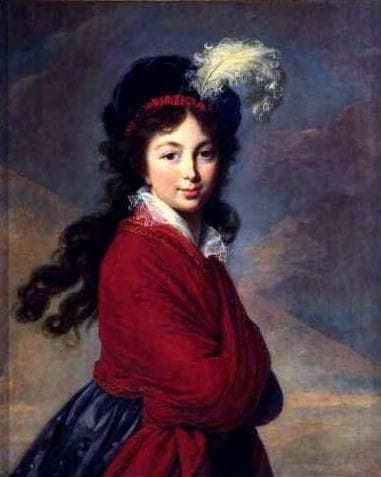 The Grand Duchesse Anna Feodorovna by Louise Elisabeth Vigee Le Brun — Oil Painting Reproduction