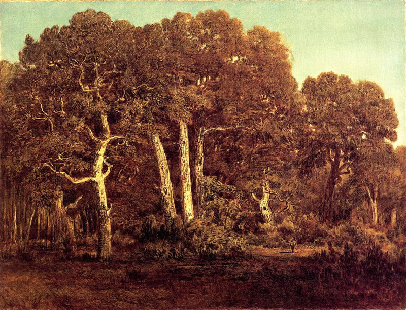 The Great Oaks of Old Bas-Breau by Theodore Rousseau — Oil Painting Reproduction