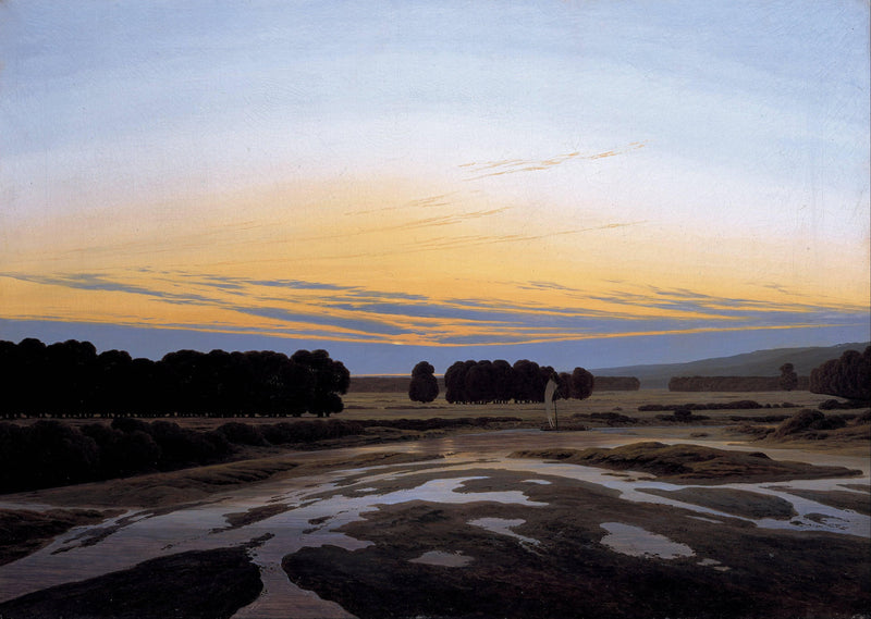The Grosse Gehege near Dresden by Caspar David Friedrich — Oil Painting Reproduction