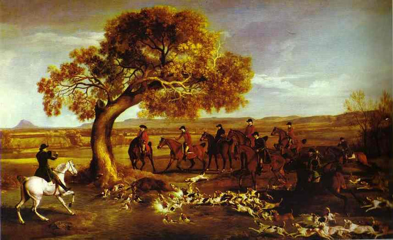 The Grosvenor Hunt by George Stubbs — Oil Painting Reproduction