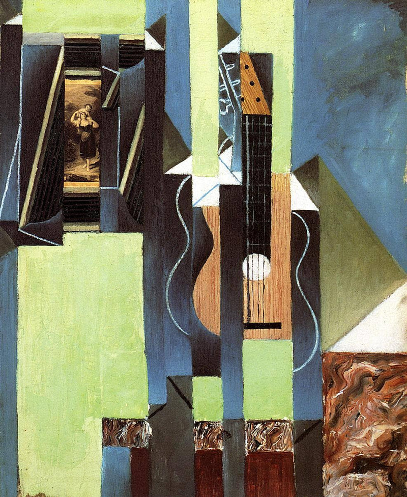 The Guitar by Juan Gris — Oil Painting Reproduction