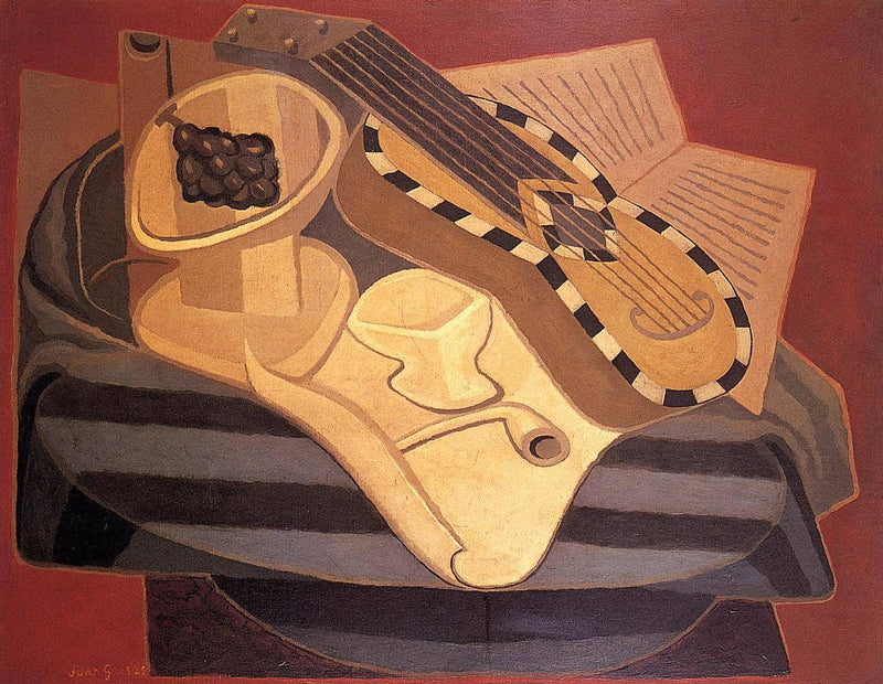 The Guitar with Inlay by Juan Gris — Oil Painting Reproduction
