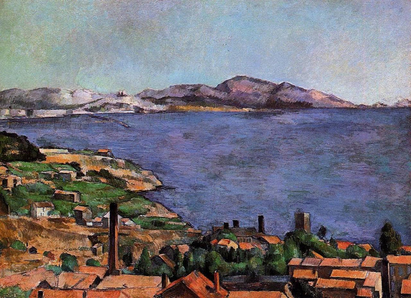 The Gulf of Marseille Seen from L'Estaque by Paul Cezanne — Oil Painting Reproduction
