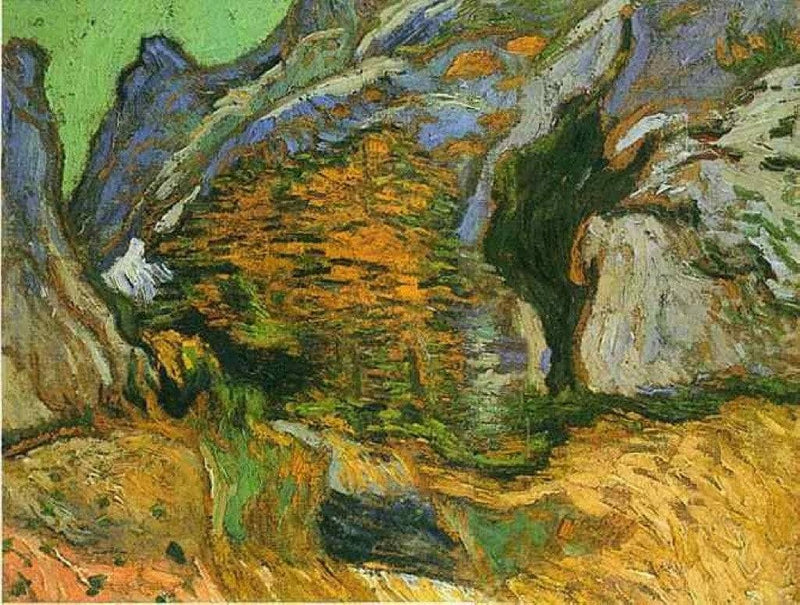 The gully Peiroulets by Vincent van Gogh — Oil Painting Reproduction