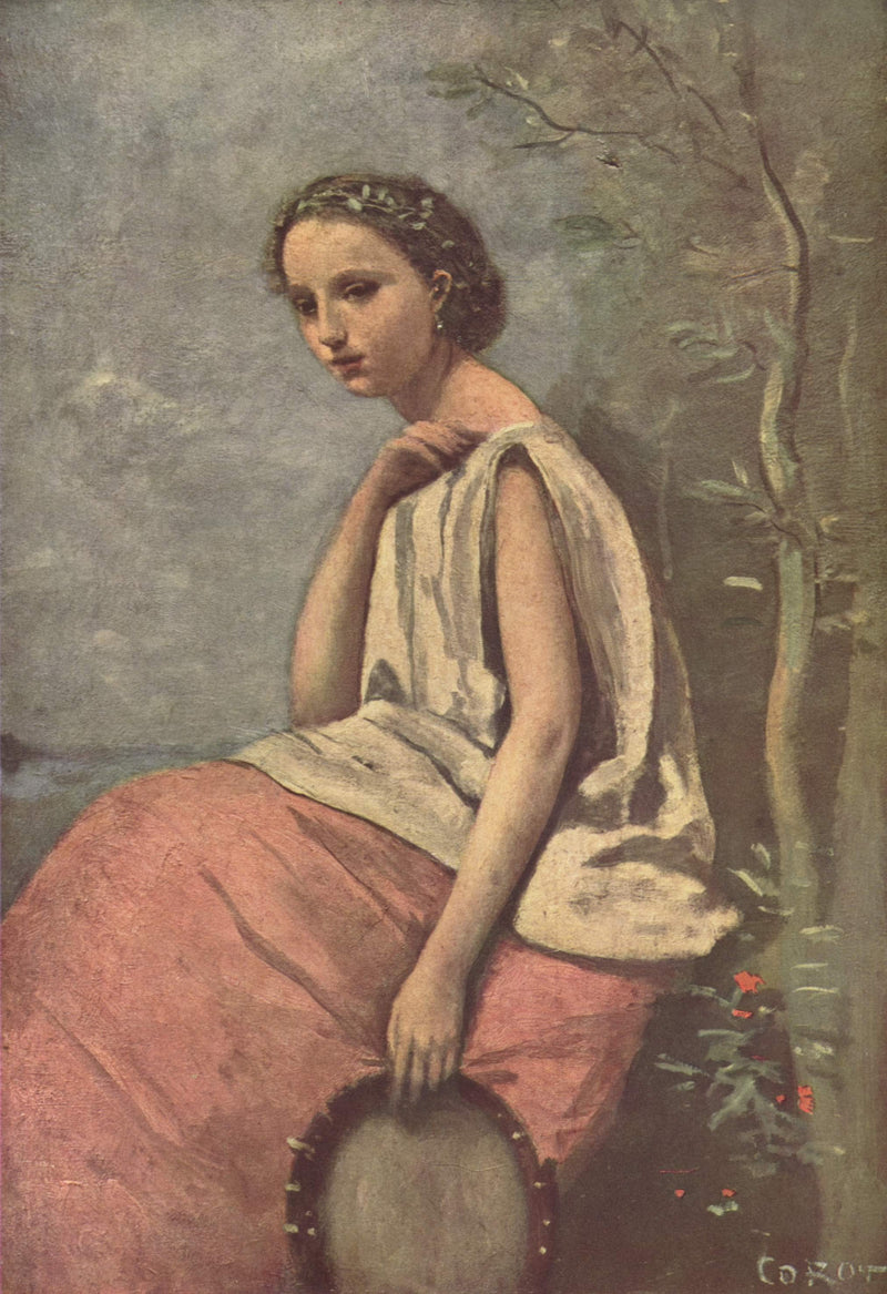 The gypsy woman by Camille Corot — Oil Painting Reproduction