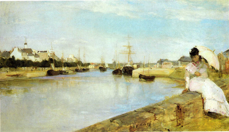 The Harbor at Lorient by Berthe Morisot — Oil Painting Reproduction