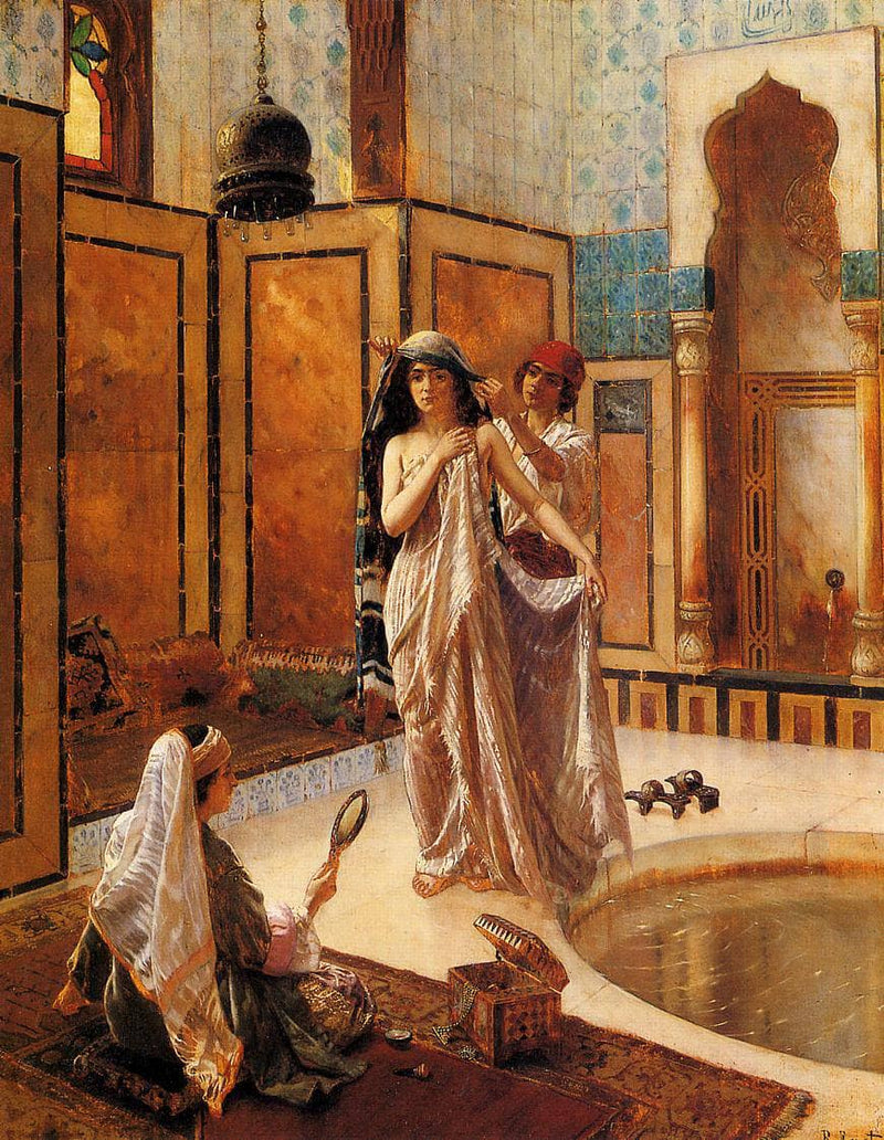 The Harem Bath by Rudolf Ernst — Oil Painting Reproduction