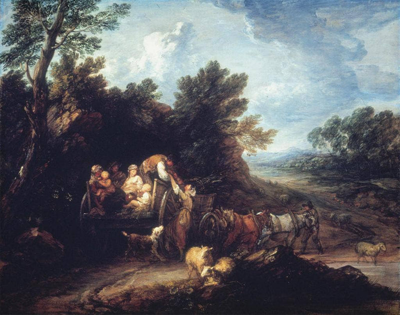 The Harvest Wagon by Thomas Gainsborough — Oil Painting Reproduction