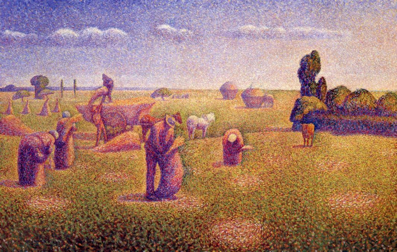 The Harvesters by Charles Angrand — Oil Painting Reproduction