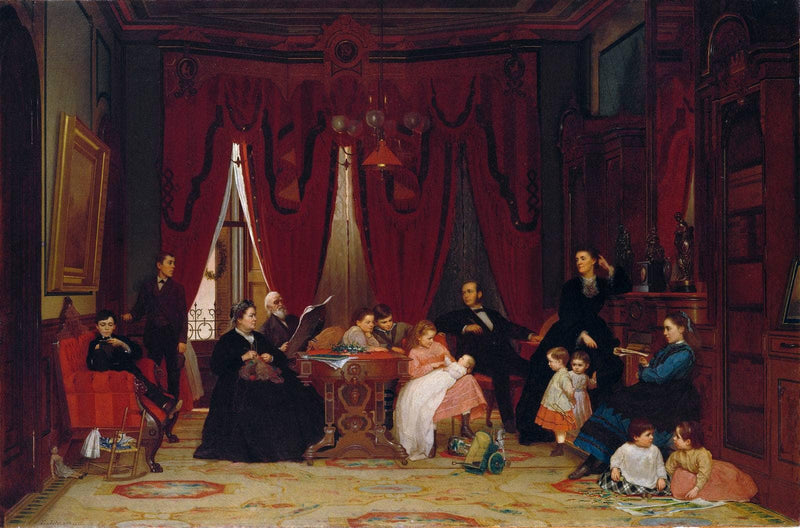 The Hatch Family by Eastman Johnson — Oil Painting Reproduction