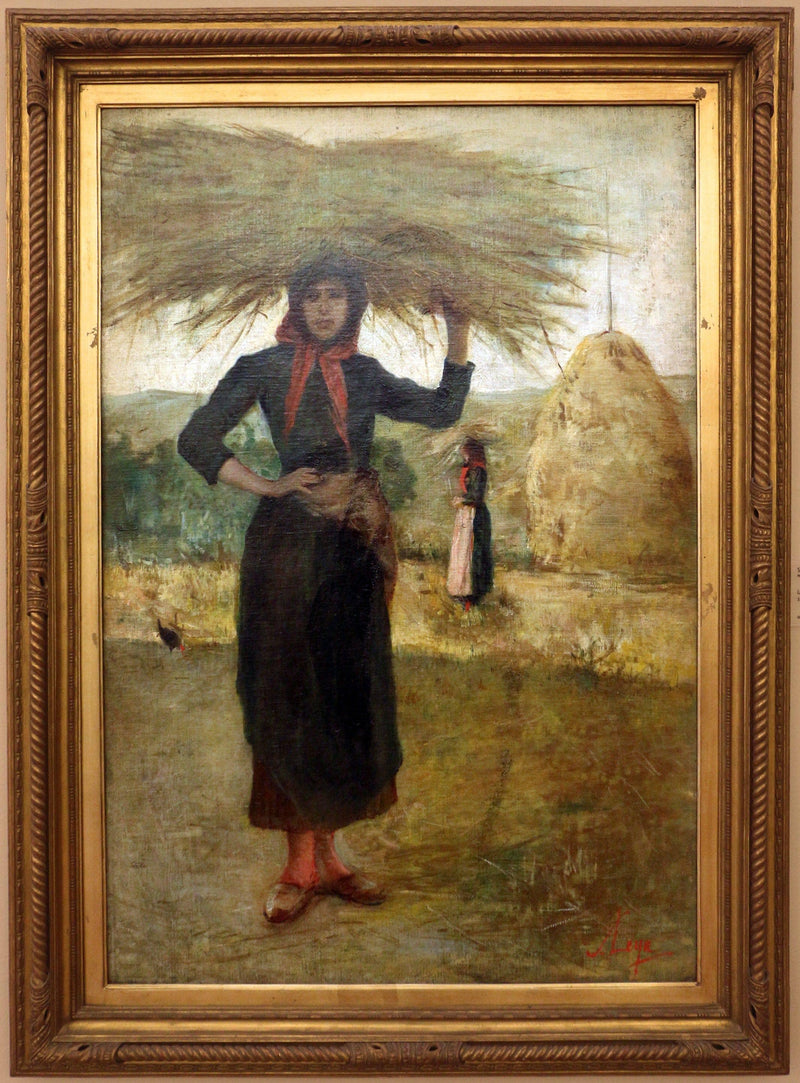 The hay picker by Silvestro Lega — Oil Painting Reproduction