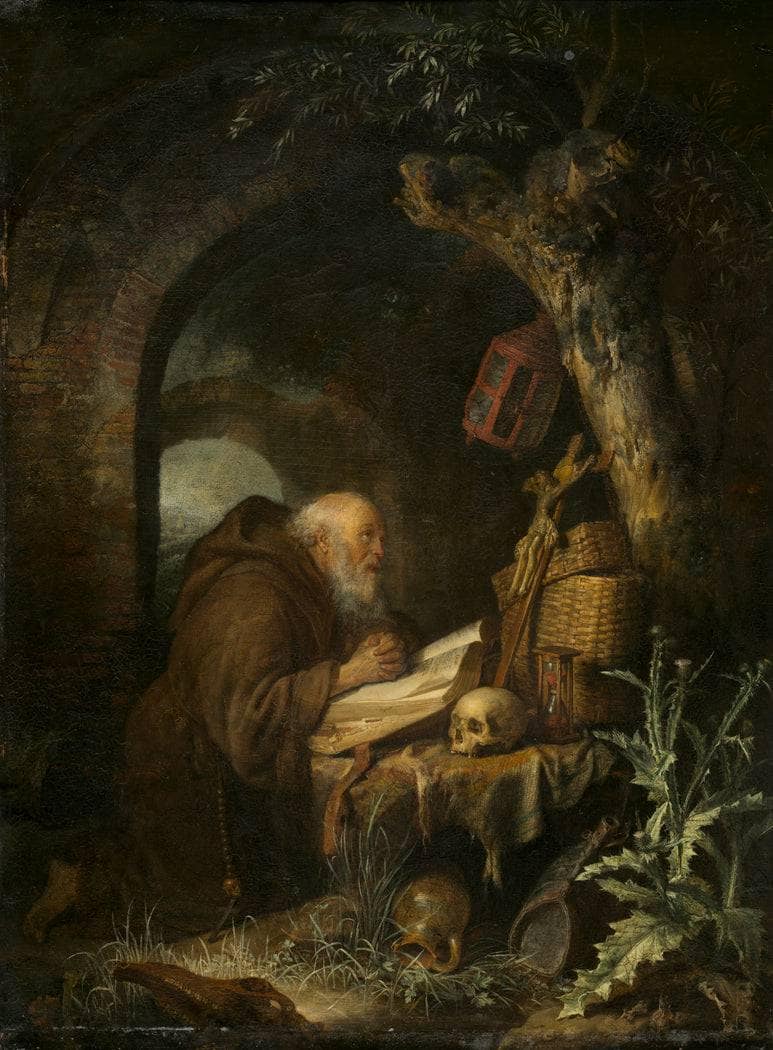 The Hermit by Gerrit Dou — Oil Painting Reproduction