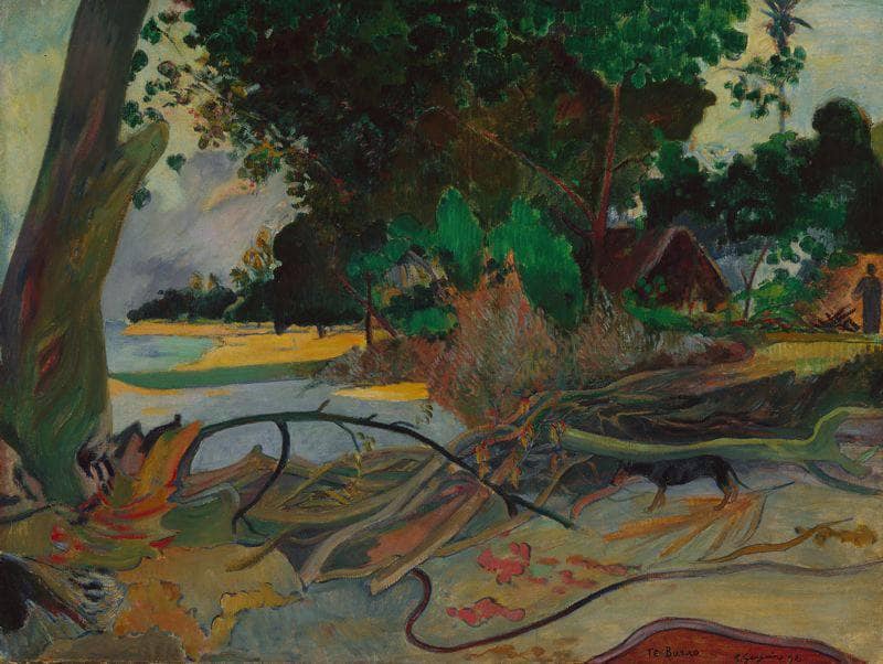 The Hibiscus Tree by Paul Gauguin — Oil Painting Reproduction