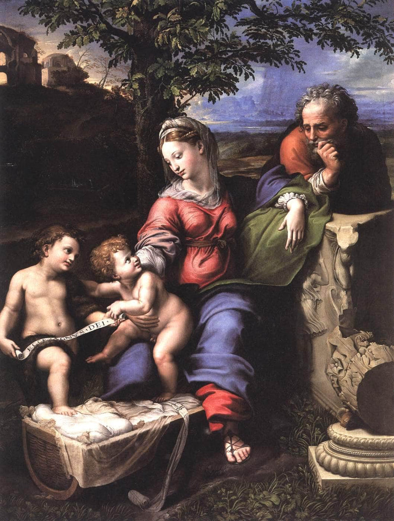 The Holy Family of the Oak Tree by Raphael — Oil Painting Reproduction