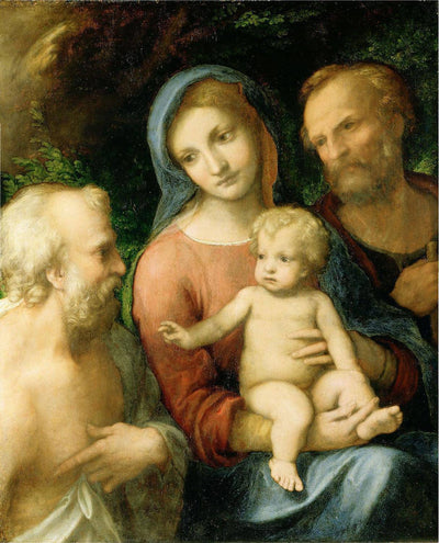 The Holy Family with Saint Jerome in hallway